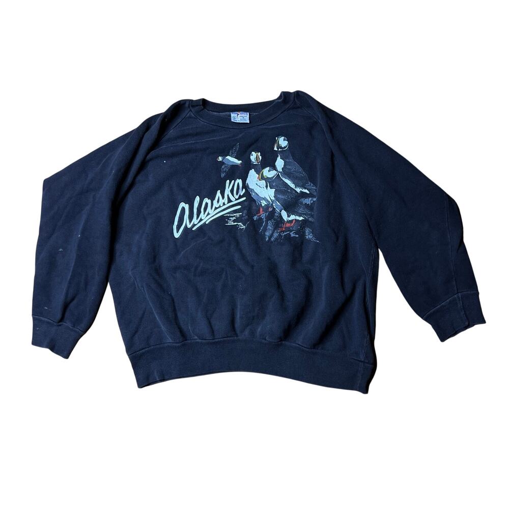 American Vintage 80s Alaska Wildlife Sweatshirt Women’s Large
